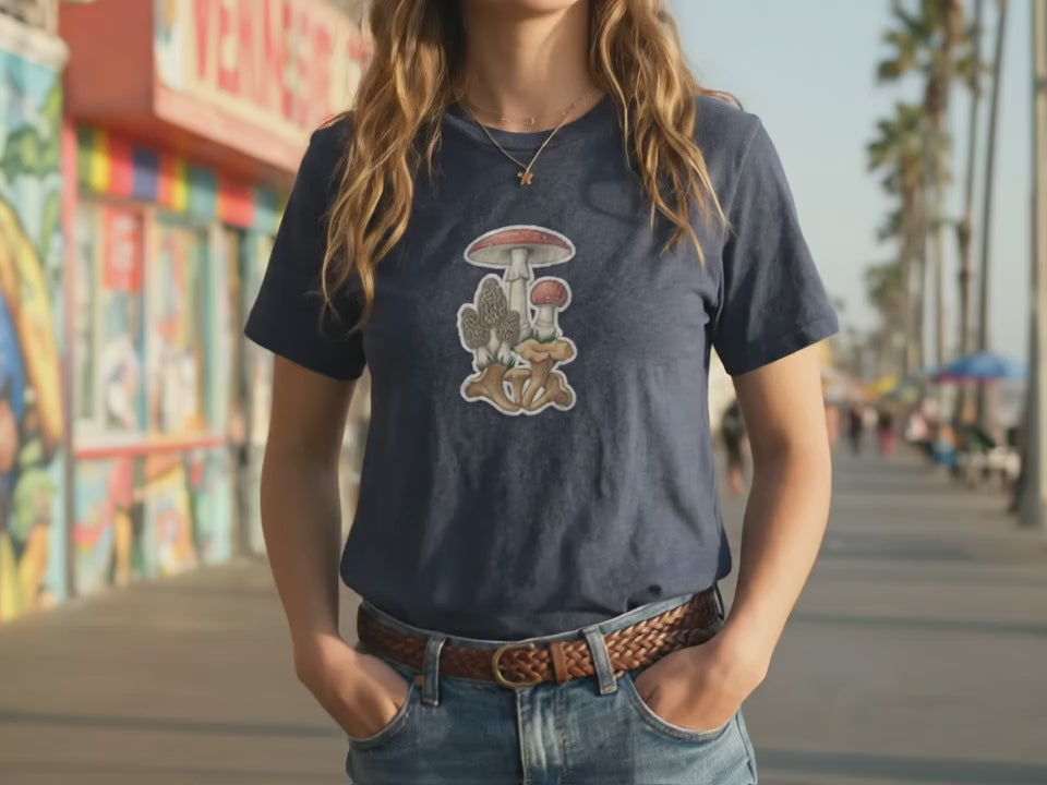 Mushroom Shirt | Fungi Shirt | Nature Shirt | Gift for Mushroom Forager | Botanical Art Tee | Mycology Shirt | Vintage Mycology Chart - Product Video