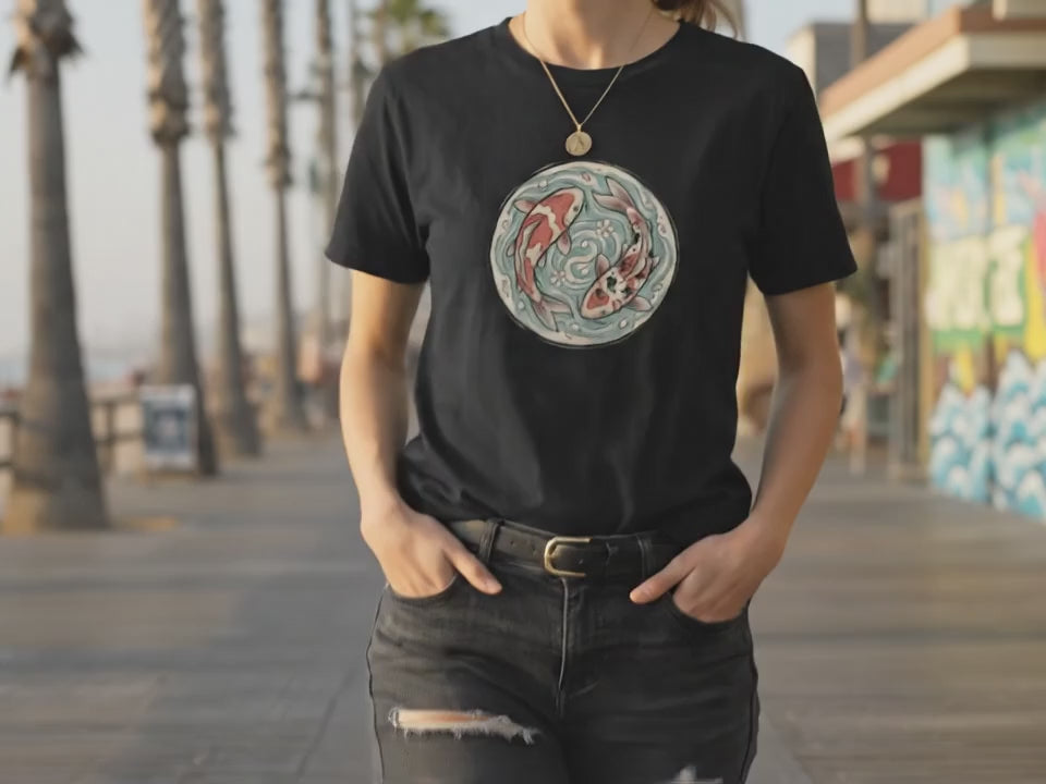 Koi Fish Shirt | Gift for Koi Lover | Japanese Art Tee | Animal Tee - Product Video